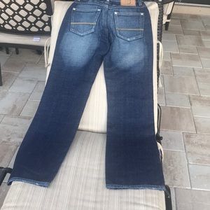 Men’s shady blue jeans